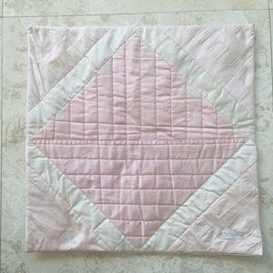 Pink With White Silk Euro Sham NEW